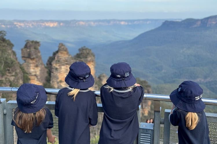 Students in the Blue Mountains